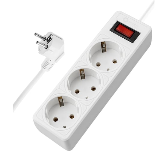 Изображение товара Сетевой фильтр 5bites GARDA 3S, 3х0.75MM2, 3M, WHITE SP3W-530