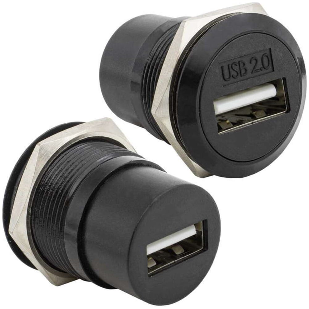 Изображение товара Переходник USB RUICHI USB2.0 A(F)-A(F) PN 124489 черный