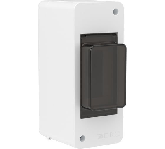 Изображение товара Щиток DKC 2 модуля, настенный, белый, с тонированной дверцей 1 ШТ F02W0WDDIY