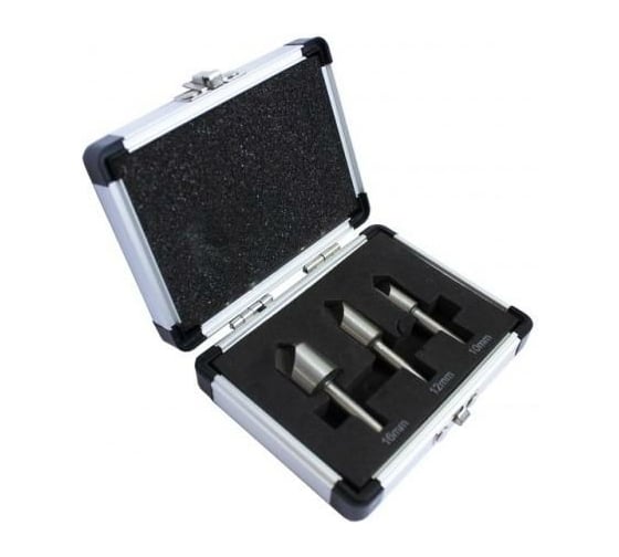 Изображение товара Набор зенкеров Forsage 3пр., в аллюм. кейсе 48625 F-44729B F-44729B(48625)