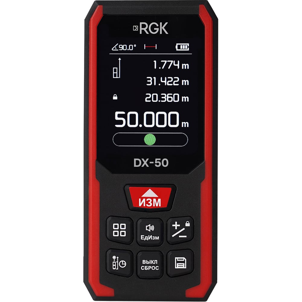 Изображение товара Лазерный дальномер RGK DX-50 для точных измерений