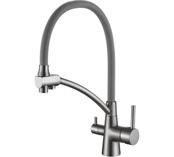 Изображение товара Смеситель для кухни Ledeme с гибким изливом L4855D-12