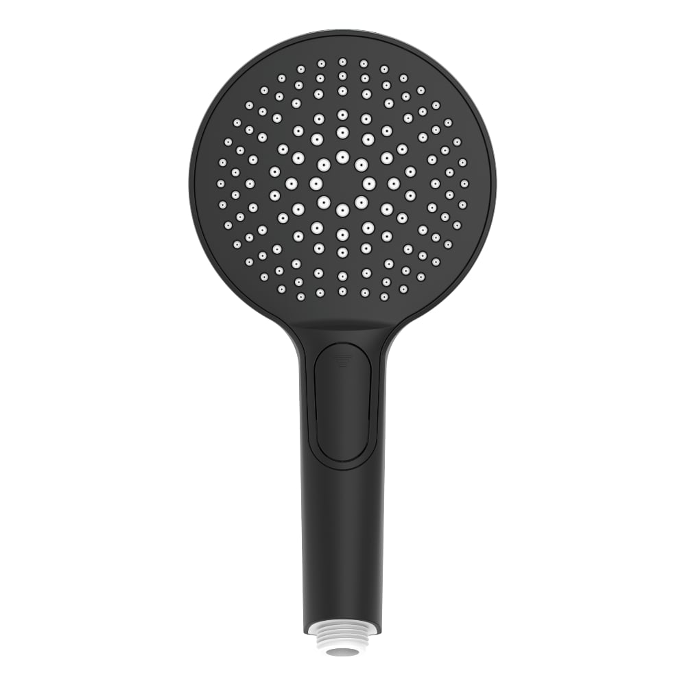 Изображение товара Душевая лейка Olive's 4 режима круглая черная D194B из ABS-пластика