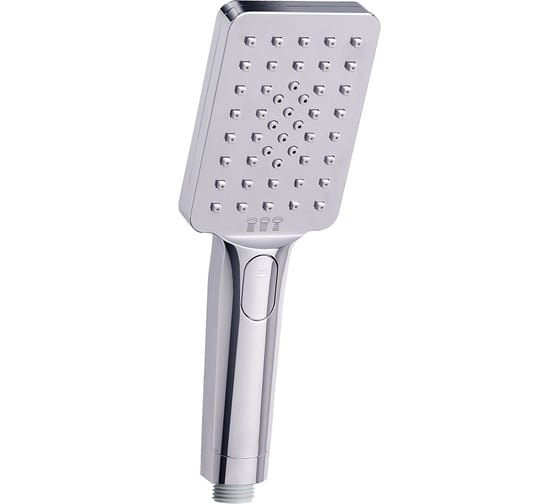 Изображение товара Лейка для душа OLIVE'S, квадратная 3-х режимная, зеркальный хром D183