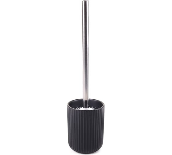 Изображение товара Ёрш сантехнический Delphinium Плиссе, керамика, чёрный 106844