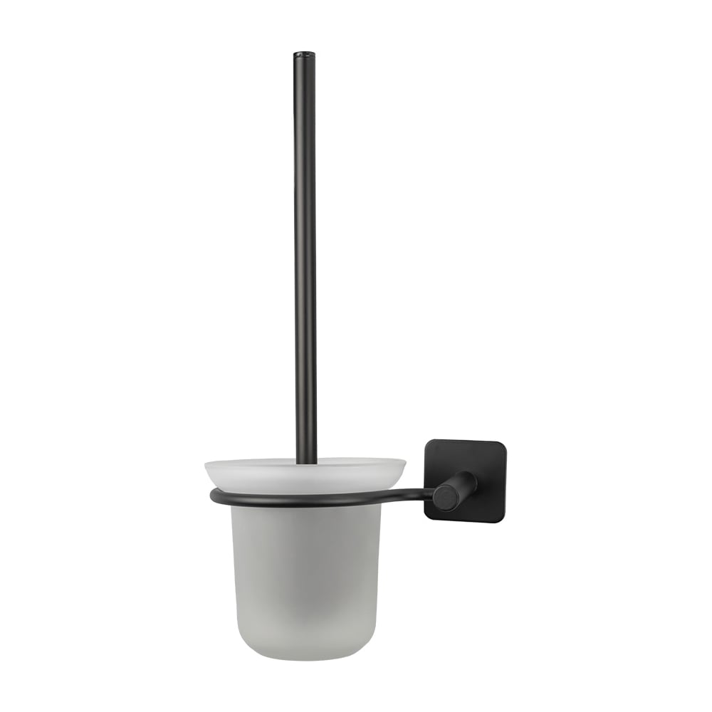 Изображение товара Ёрш сантехнический на липучке Delphinium B6445P-12, стекло, металл, чёрный 101188