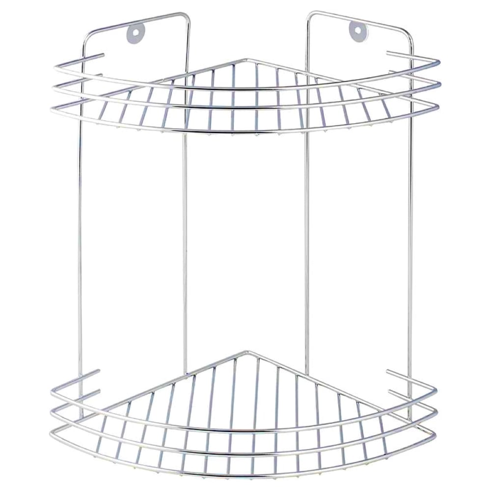 Изображение товара Полка настенная Delphinium 2-ярусная угловая хром W2672C-2