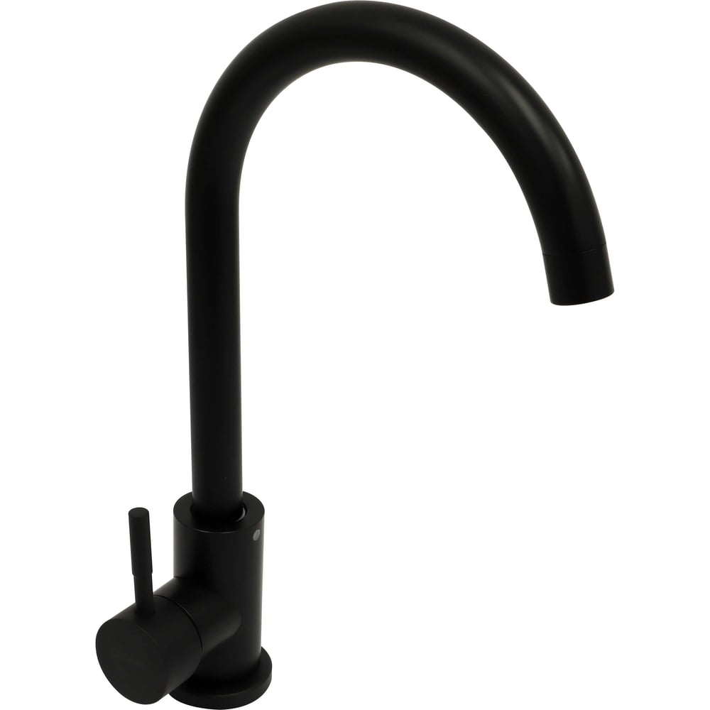 Изображение товара Смеситель для кухни Juguni одноручный из нержавеющей стали черный высокий