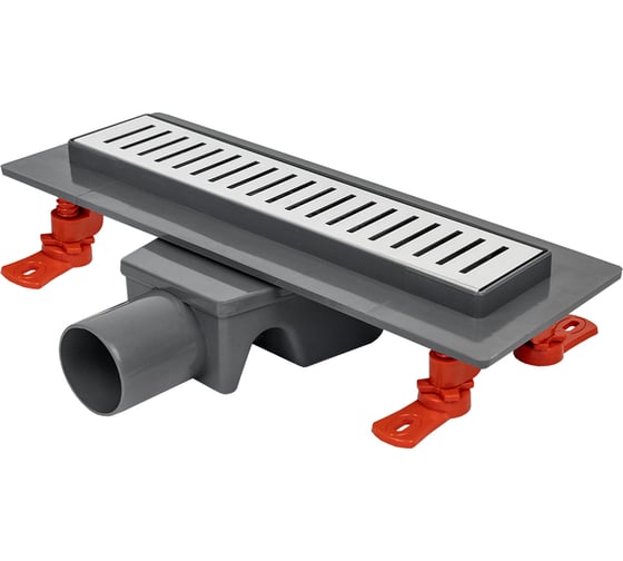 Изображение товара Трап линейный MPF 300 мм пластик с метал. решеткой ТД.030897