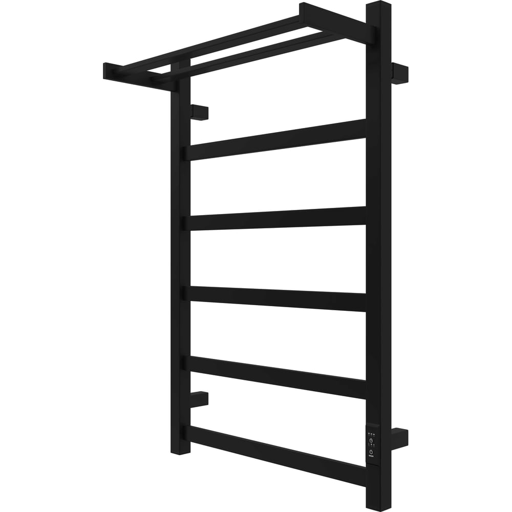 Изображение товара Электрический полотенцесушитель Larusso НЕО с полкой 500х800 черный матовый