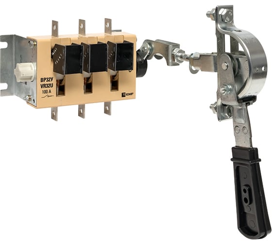 Изображение товара Выключатель-разъединитель 32У-31A31240-R EKF 100А, 1 направление с д/г камерами, с передней смещённой рукояткой MAXima uvr32-31a31240-r