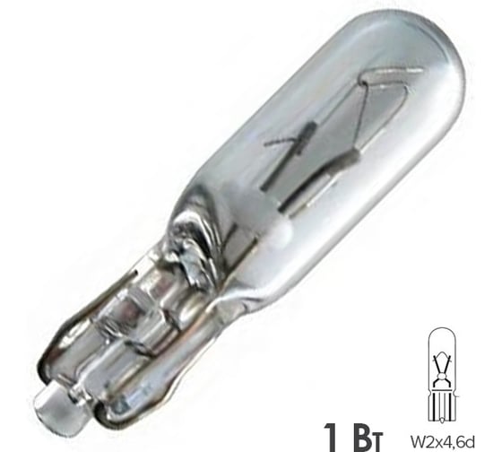 Изображение товара Лампа PHILIPS W1W (W2*4.6d) 12v, 10шт 12521CP