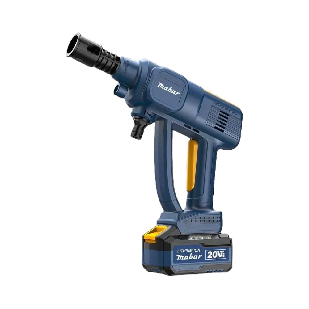 Изображение товара Аккумуляторная мойка высокого давления MABAR 6120-MK-2.0АН с 40 бар и пеногенератором