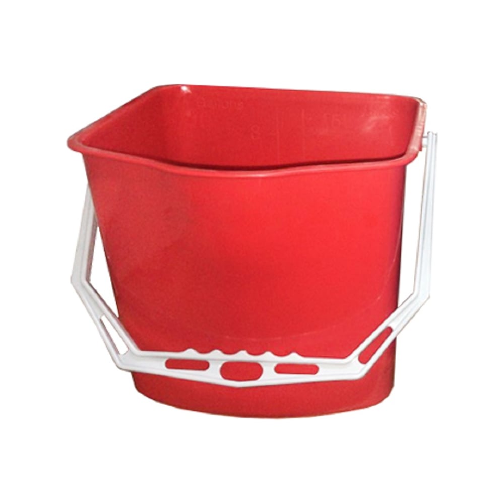 Изображение товара Ведро для тележки ACG 17 л красное хозяйственное профессиональное