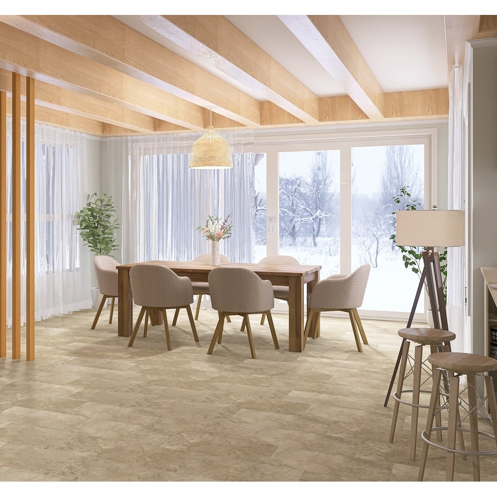 Изображение товара Виниловый пол FLOORWOOD Unit Клео 43 класс влагостойкий 4 мм декоративная плитка под камень