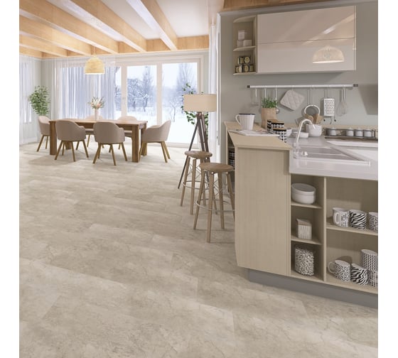 Изображение товара Виниловый пол FLOORWOOD Unit Нульс 43 класс толщина 4 мм влагостойкий 2,6303 м.кв. 56M3