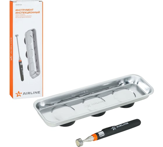 Изображение товара Инструмент инспекционный Airline набор 2пр. (захват телеск. 2.2.кгс, магнит.тарелка 65х226мм) ATMP038