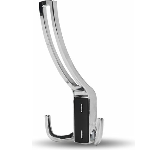 Изображение товара Мебельный крючок JET 397 трехрожковый, замак, хром/черный RZ397Z.003CP.BL99