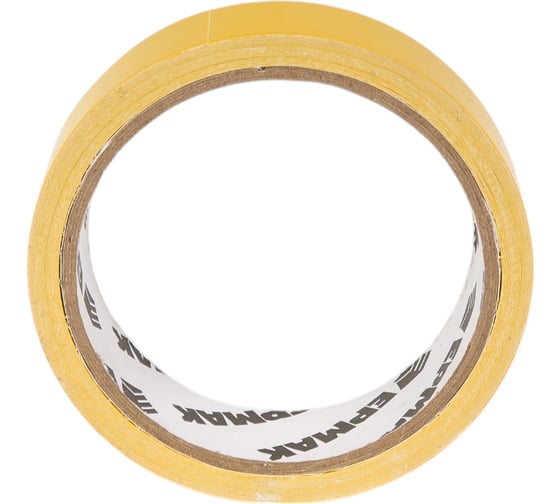 Изображение товара Двухсторонняя клейкая лента ЕРМАК 25 мм х 10 м, полипропилен, инд. упаковка 669-187