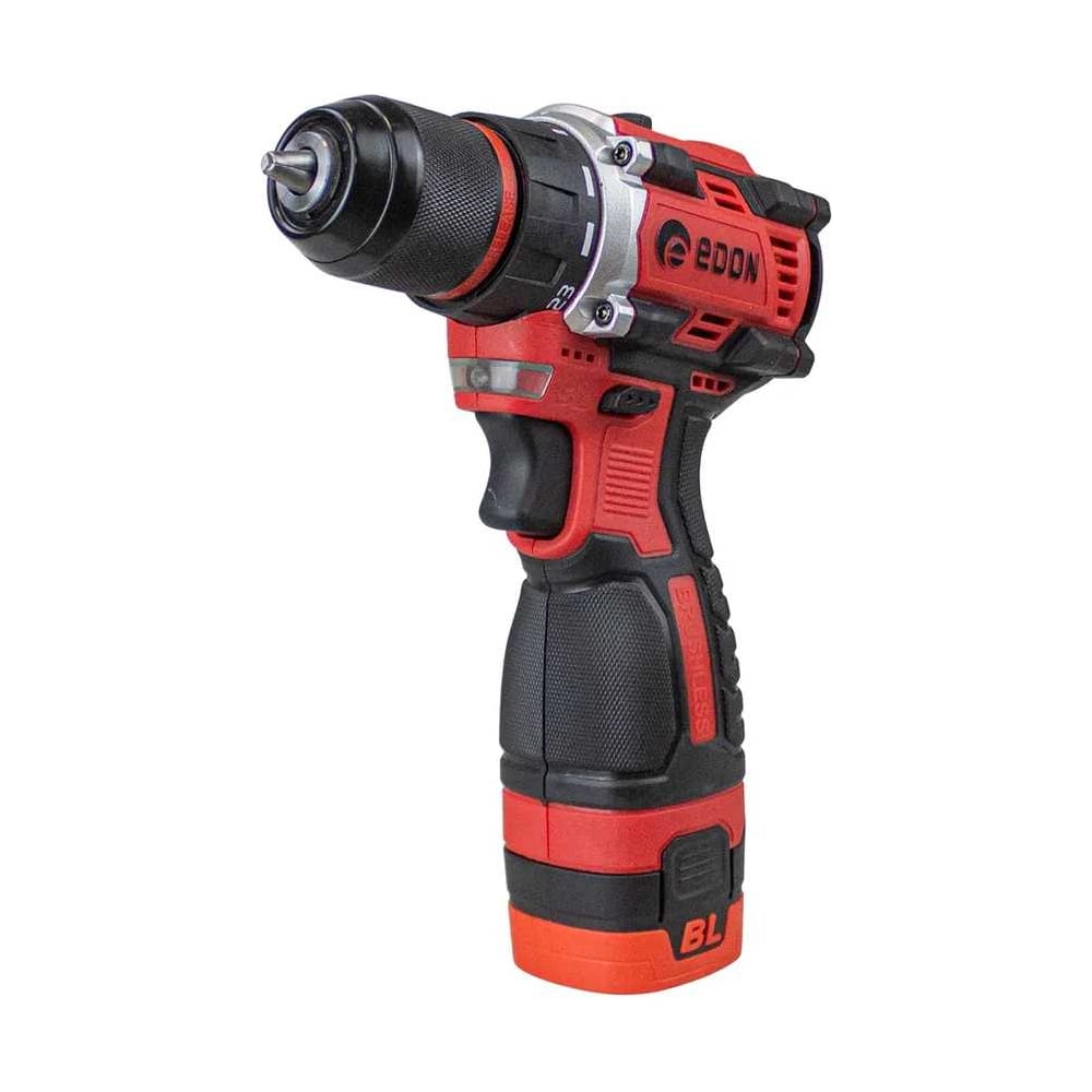 Изображение товара Аккумуляторная дрель-шуруповерт EDON UAD-16DBL 40095 бесщеточная, 2 аккумулятора, мощный и легкий