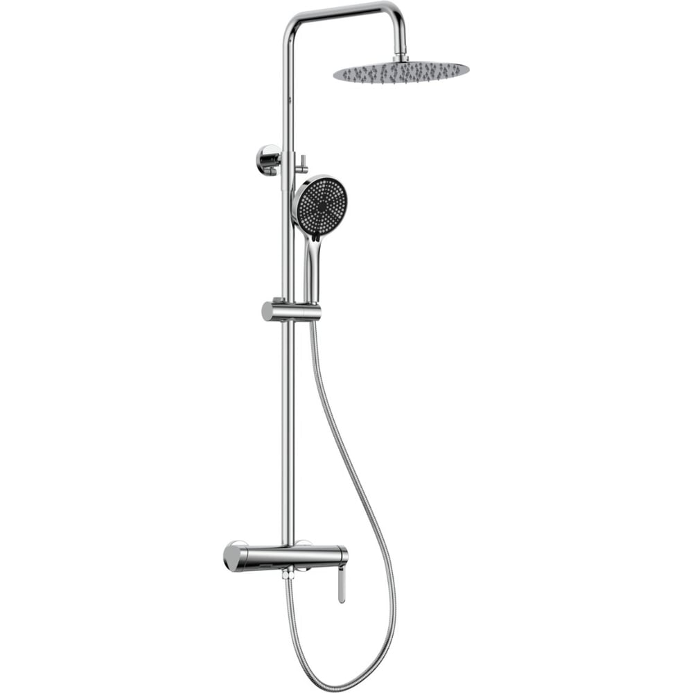 Изображение товара Душевая система наружного монтажа Gid Aira L020-BM-ND3 с верхним и ручным душем хром