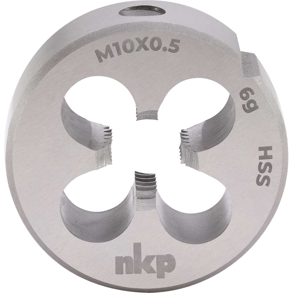 Изображение товара Плашка NKP М10, шаг 0.5мм, DINEN22568, HSS, 6g, 30х11мм 240104N