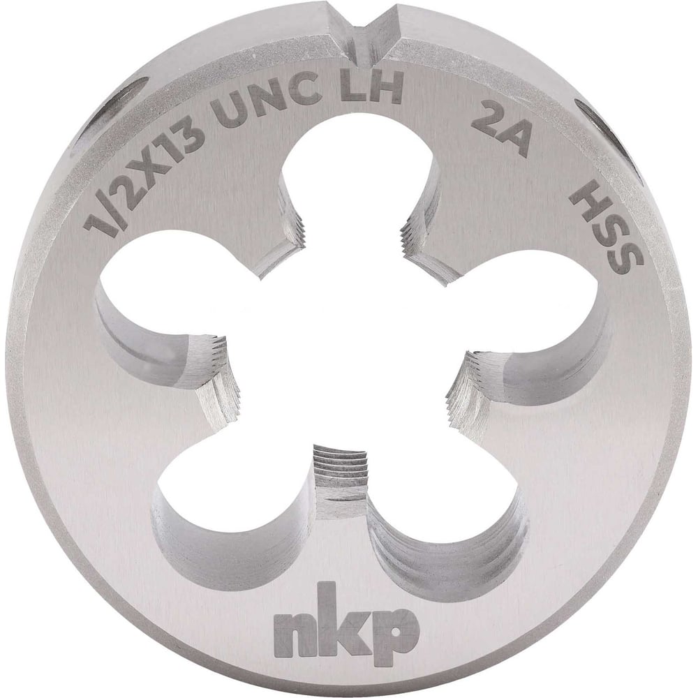 Изображение товара Плашка NKP левая UNC 1/2 -13 DINEN22568 из HSS-G для нарезания внутренней резьбы