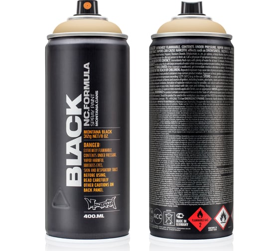 Изображение товара Краска MONTANA BLACK бежевая, 0.4 л 8020 BLK