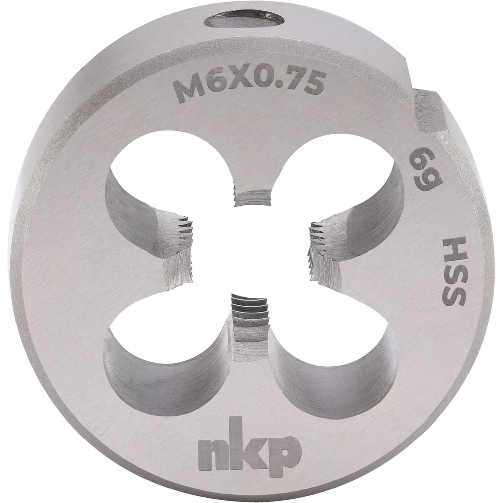 Изображение товара Плашка NKP М6 шаг 0.75мм DIN EN 22568 HSS 6g 20х7мм