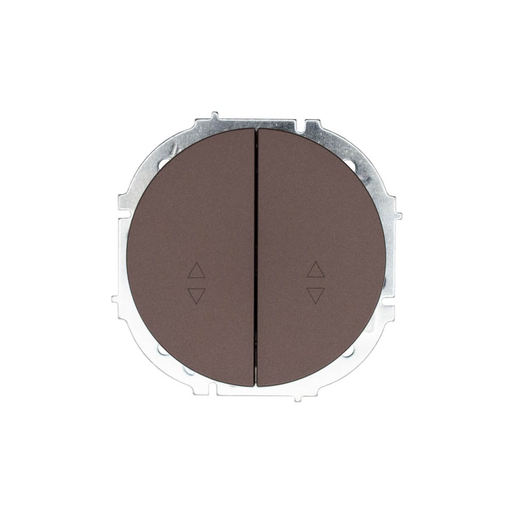 Изображение товара Выключатель проходной Lezard OSEN двойной шоколад 743-7388-106