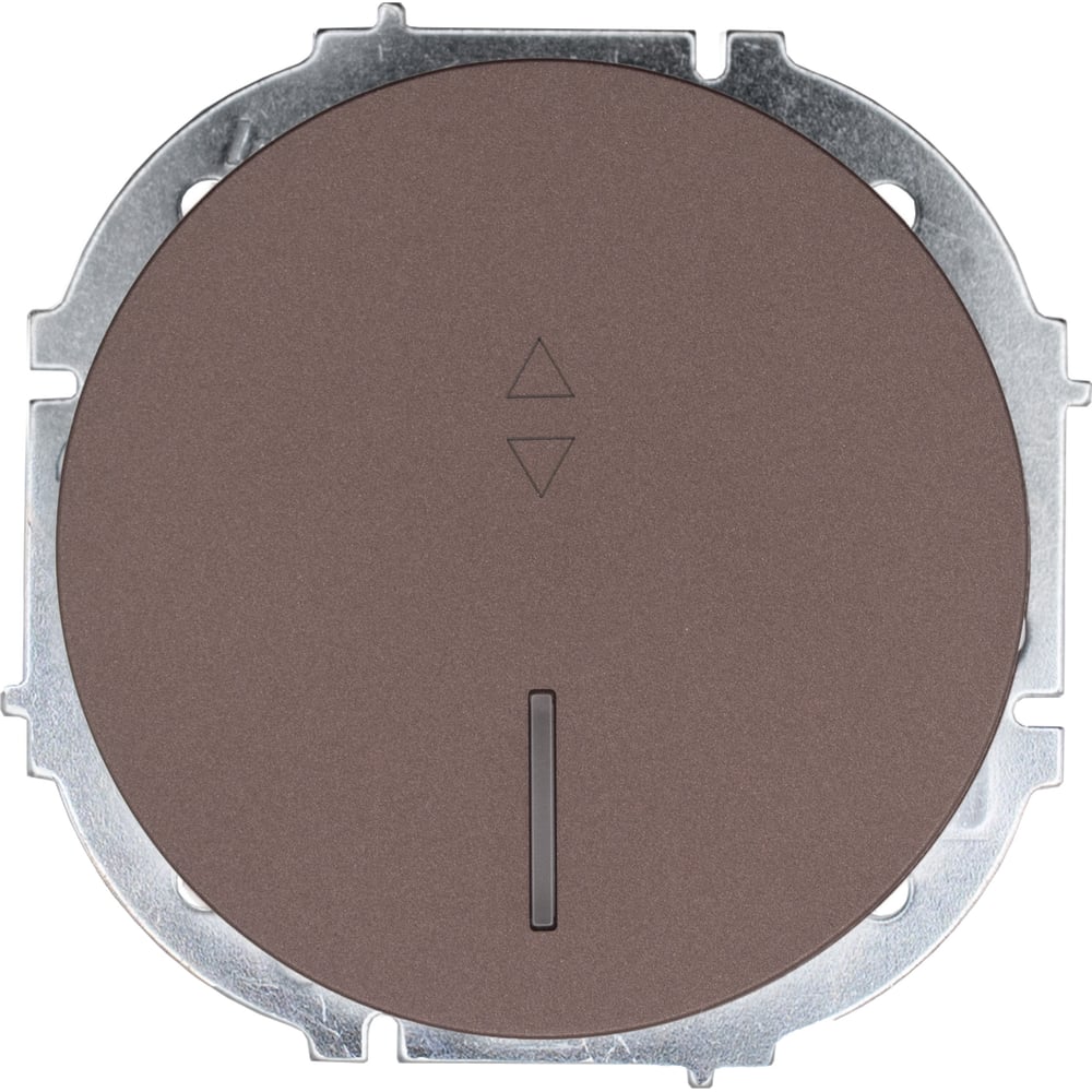 Изображение товара Выключатель проходной Lezard OSEN с подсветкой и IP20, 1 клавиша, шоколад