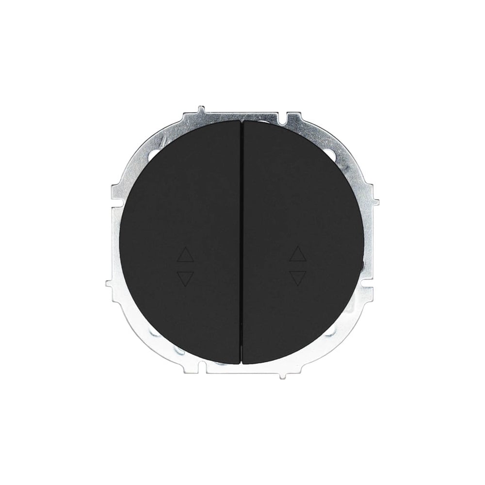 Изображение товара Выключатель проходной Lezard OSEN двойной черный бархат 743-4288-106