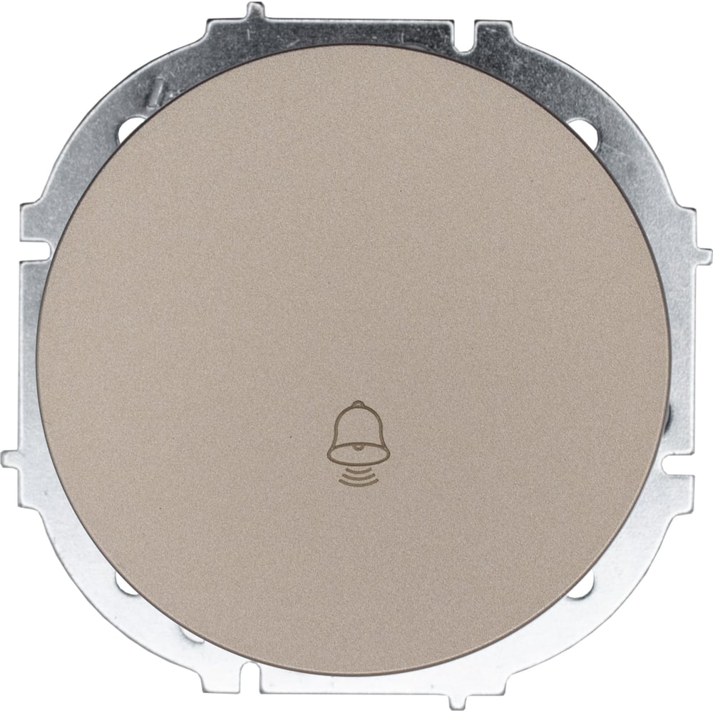 Изображение товара Кнопка звонка Lezard OSEN титан 743-3788-103 проводной с световой индикацией и монтажом встраиваемы