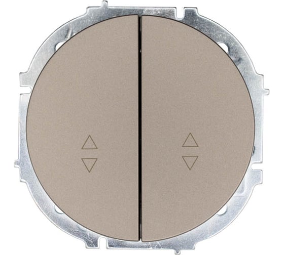 Изображение товара Выключатель проходной Lezard OSEN двойной титан 743-3788-106