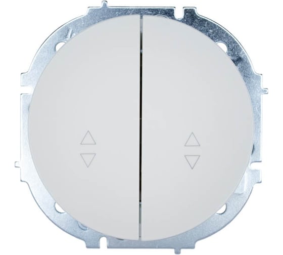 Изображение товара Выключатель проходной Lezard OSEN двойной белый 743-0288-106