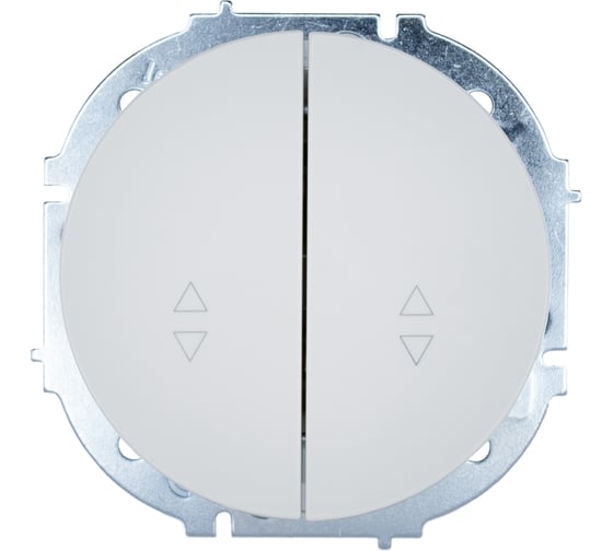 Изображение товара Выключатель проходной двойной белый Lezard OSEN 743-0288-106