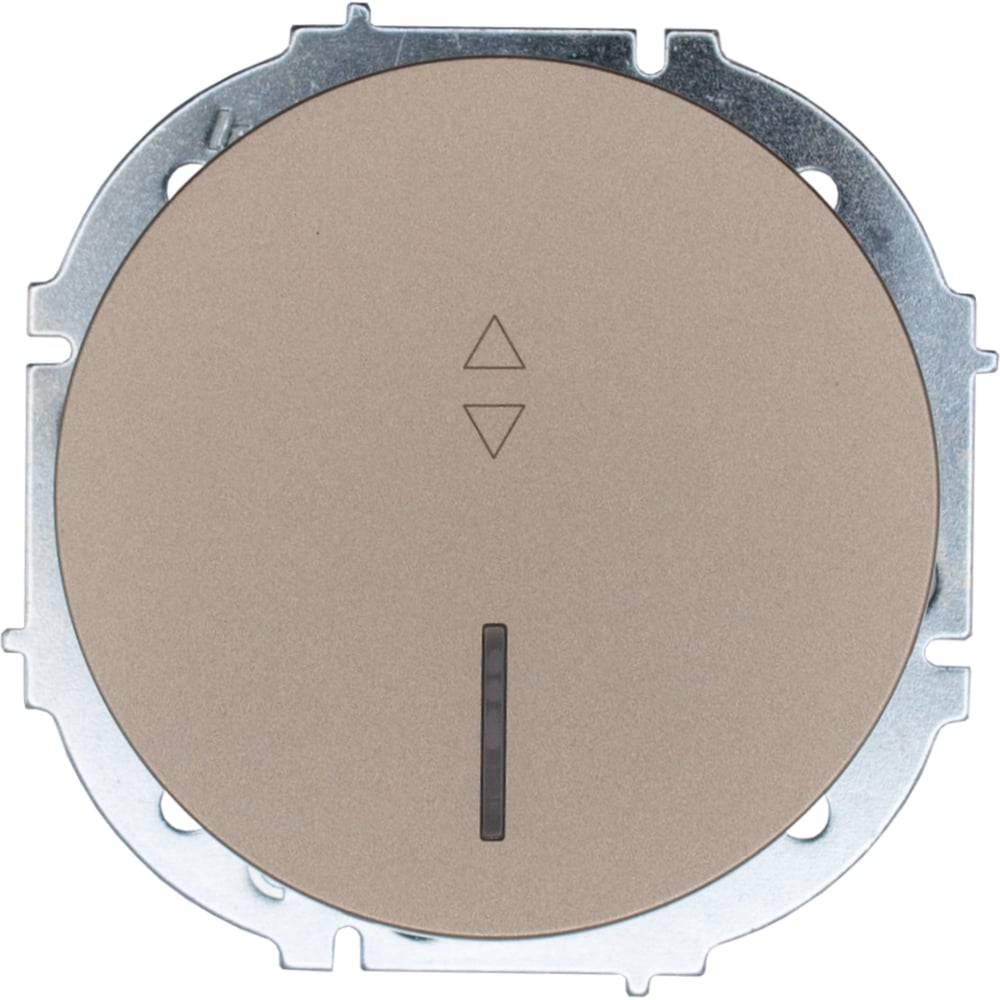 Изображение товара Выключатель проходной Lezard OSEN с подсветкой титан 743-3788-114