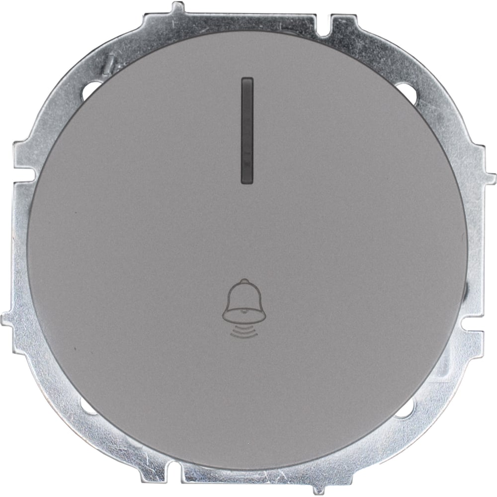 Изображение товара Кнопка звонка Lezard OSEN с подсветкой, проводная, серый цвет