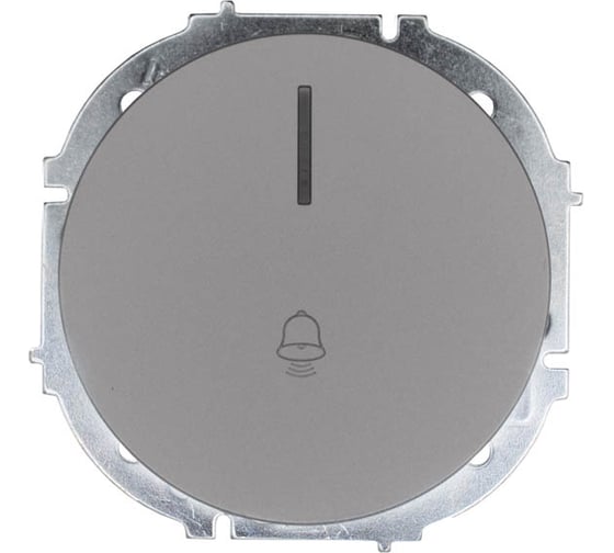Изображение товара Кнопка звонка Lezard OSEN с подсветкой, серый матовый 743-7488-108