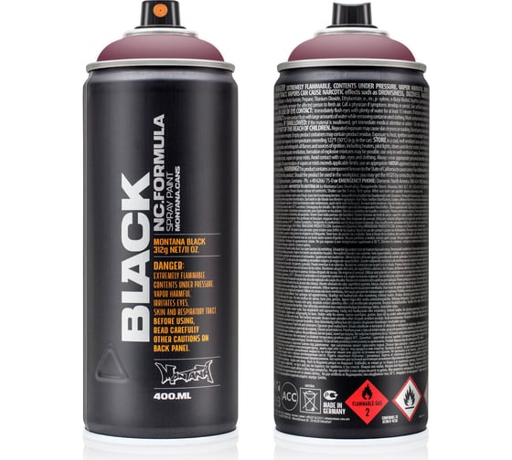 Изображение товара Краска MONTANA BLACK аметист, 0.4 л 4290 BLK