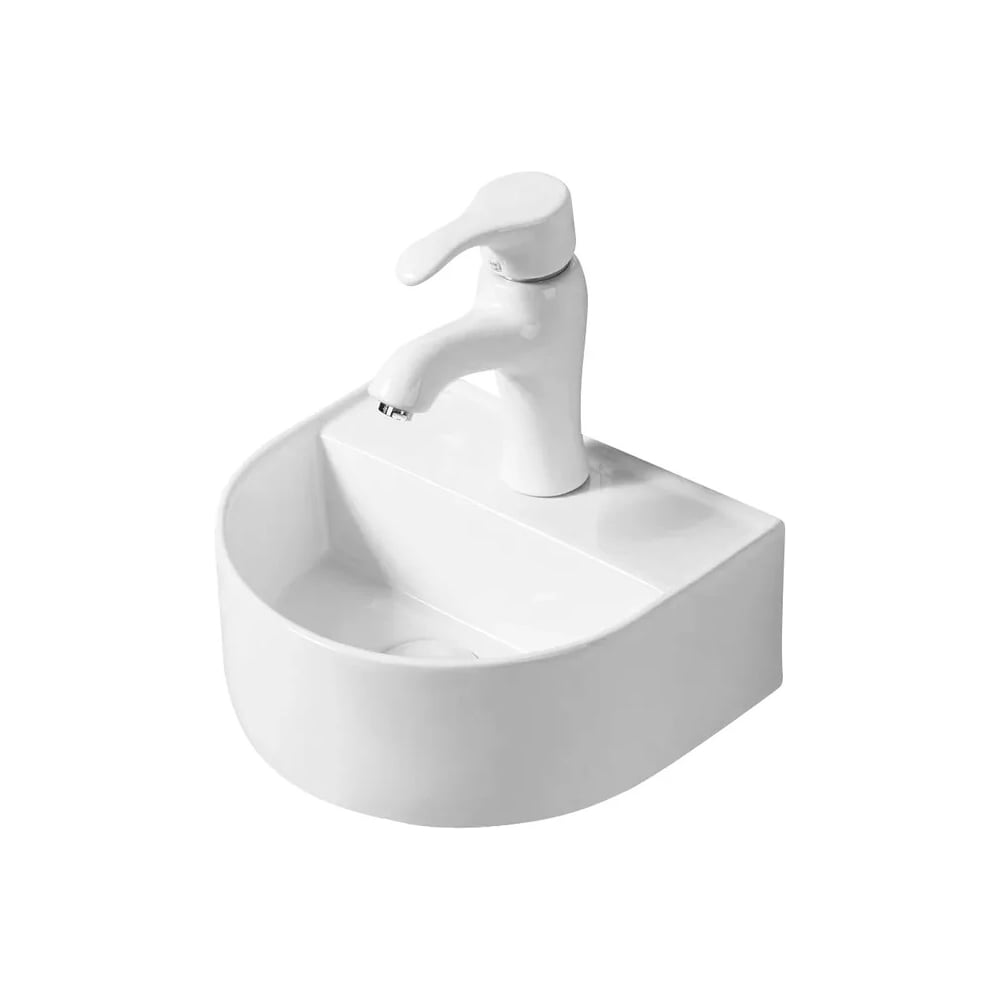 Изображение товара Раковина Gid N9136 подвесная белая 31.5x28x13 см современный дизайн