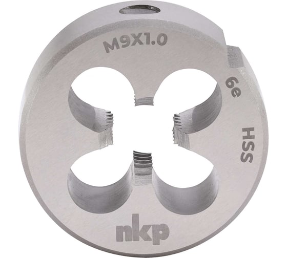 Изображение товара Плашка NKP М9 шаг 1.0мм DINEN22568 HSS 6e 25х9мм 239091N