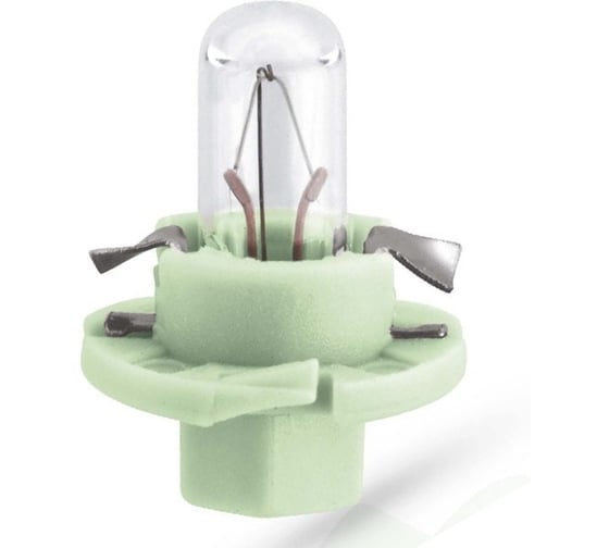 Изображение товара Лампа PHILIPS 10шт/упаковка, BAX 2W (BX8,4D) Light-Green 12v - 12626CP