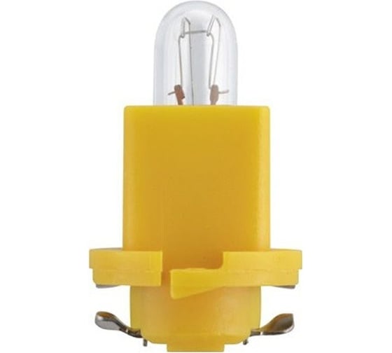 Изображение товара Лампа PHILIPS 10шт/упаковка, BAX 1.2W (BAX8,5d/2) Yellow 24V- 24029CP