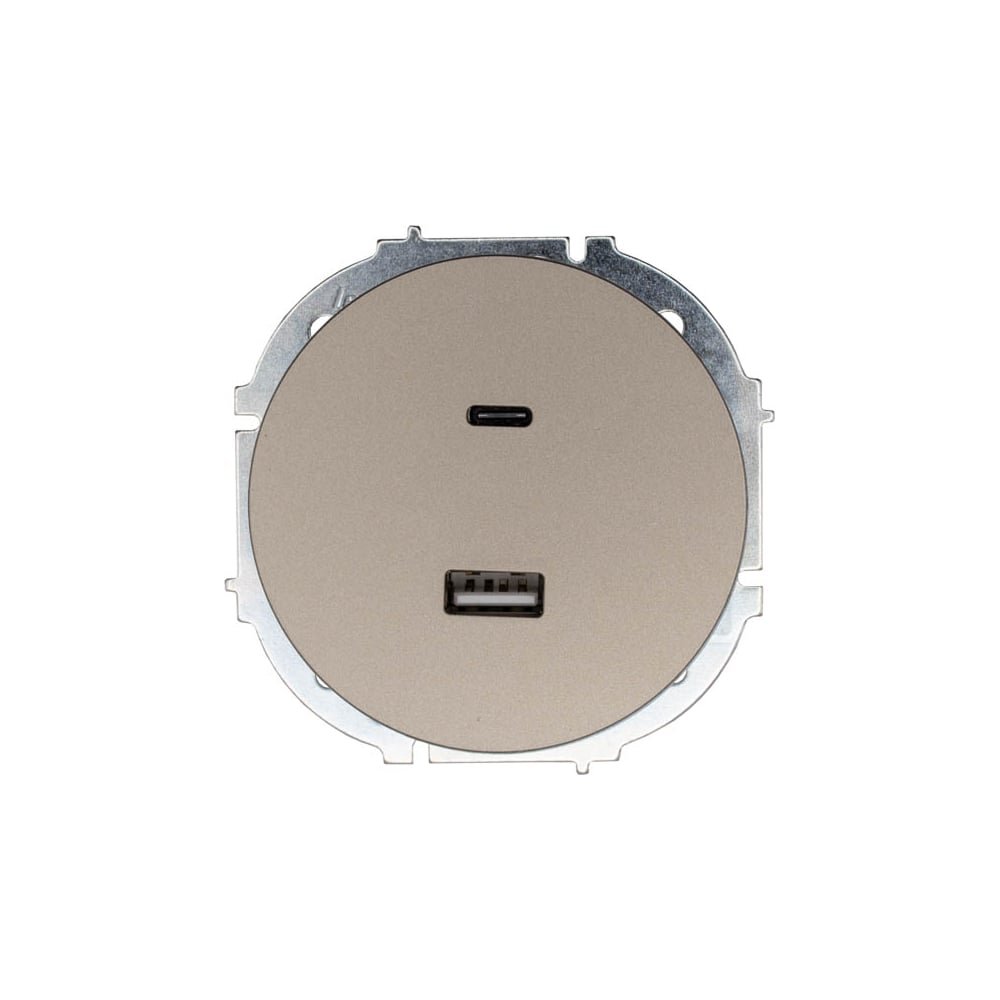 Изображение товара Розетка Lezard OSEN TC+ USB разъем титан