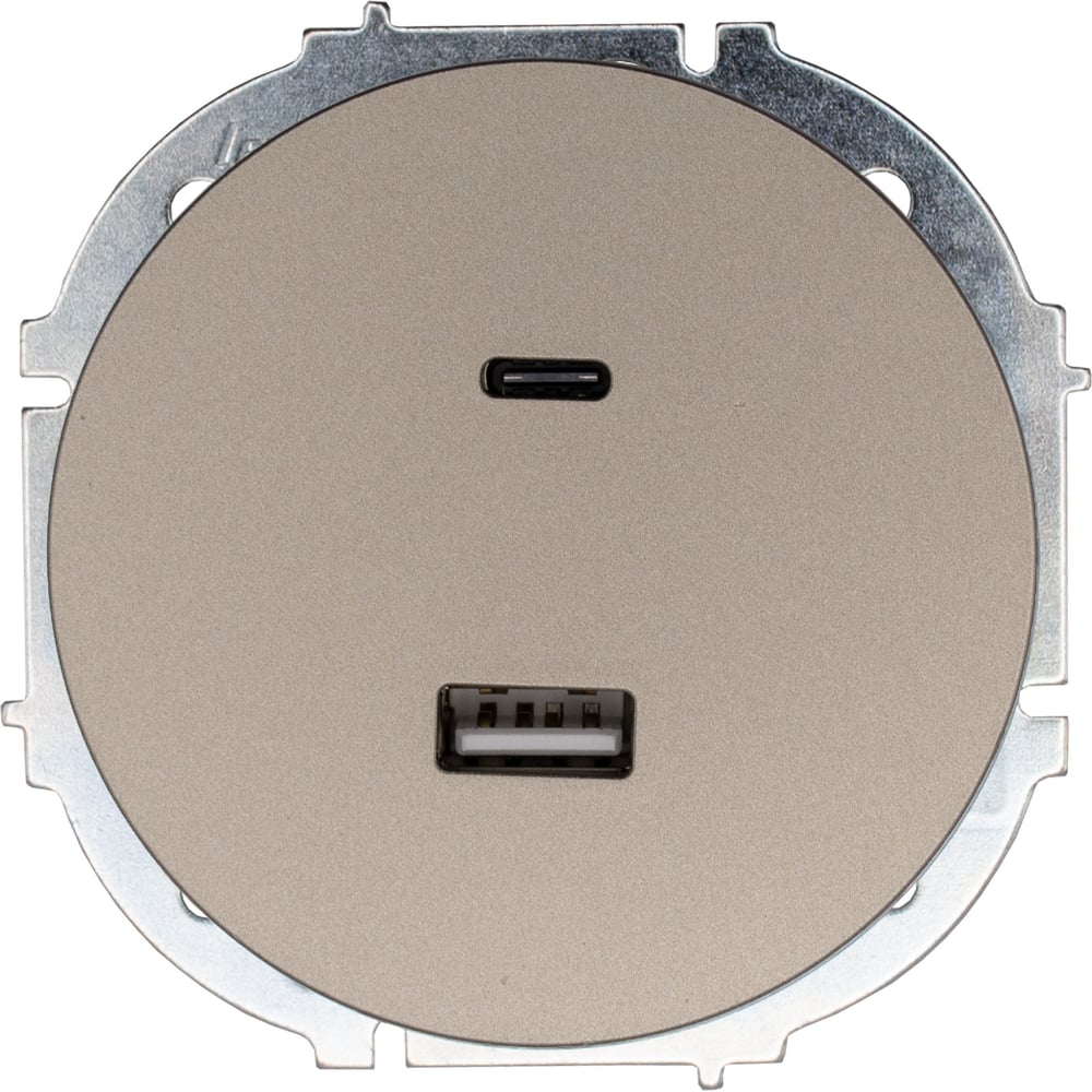 Изображение товара Розетка Lezard OSEN TC+ USB разъем титан