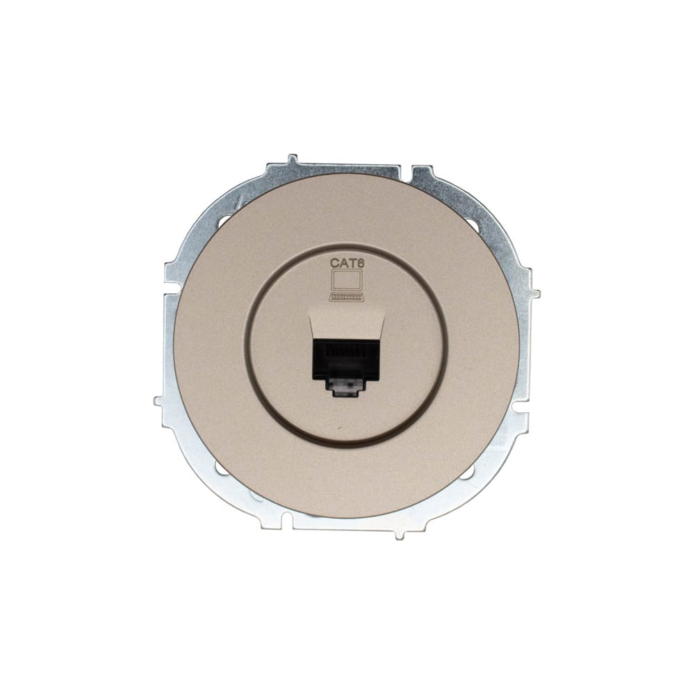 Изображение товара Розетка компьютерная Lezard OSEN титан 743-3788-140