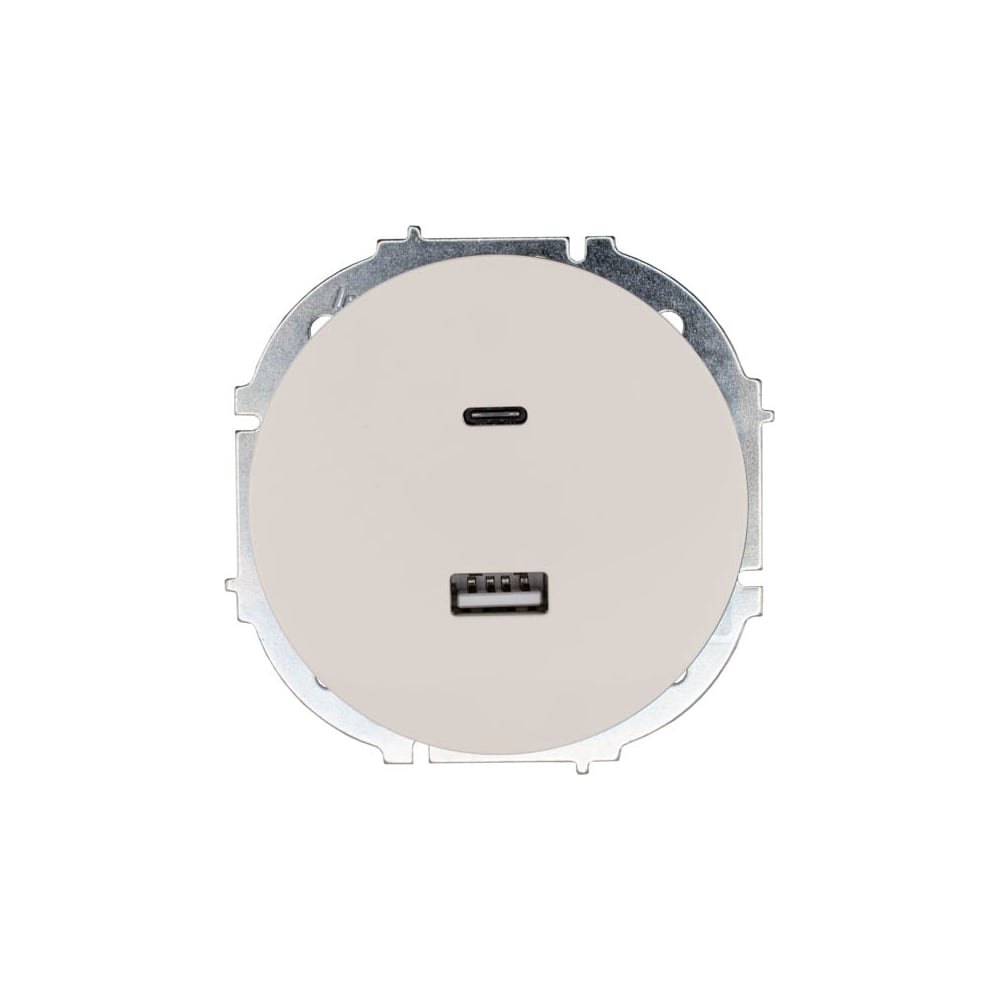 Изображение товара Розетка Lezard OSEN TC+ USB разъем, слоновая кость 743-9088-192TC