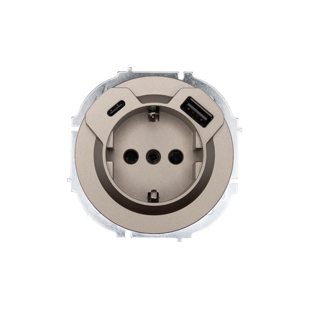 Изображение товара Розетка Lezard OSEN с USB разъемом и заземлением