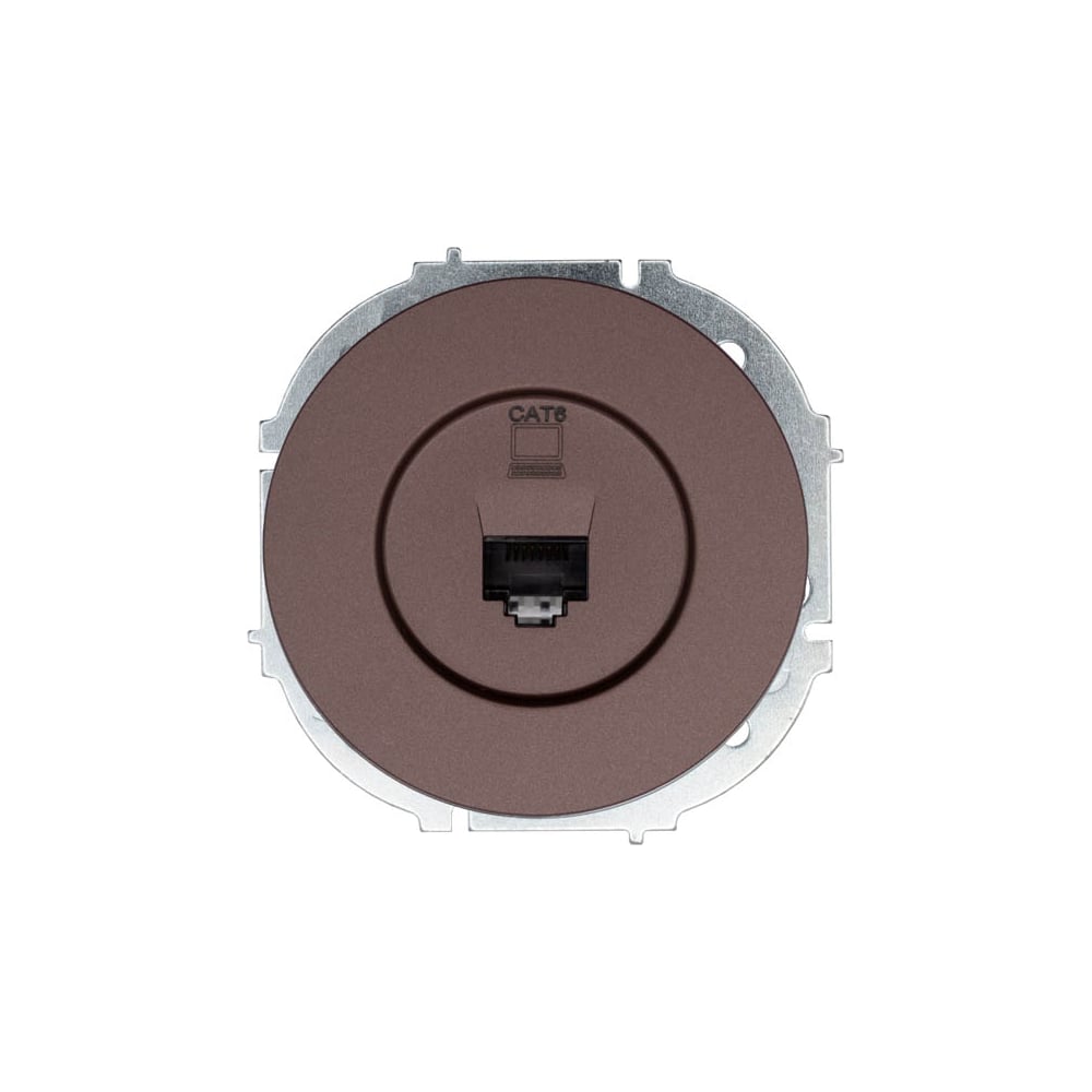 Изображение товара Компьютерная розетка Lezard OSEN 743-7388-140 шоколад IP20 Cat6